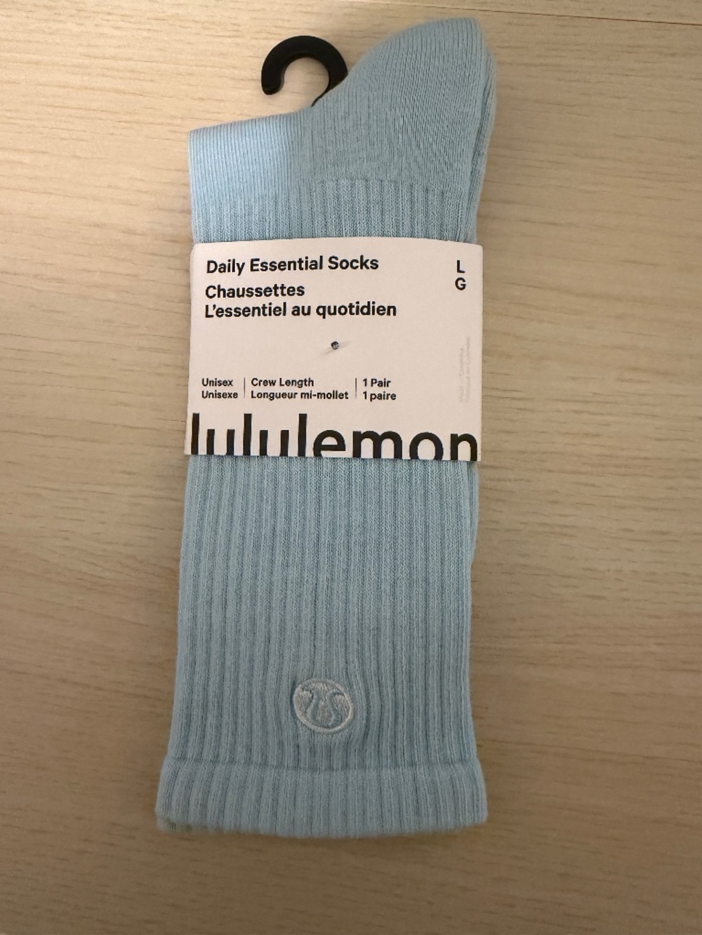 Lululemon socks - Large - Foam Blue